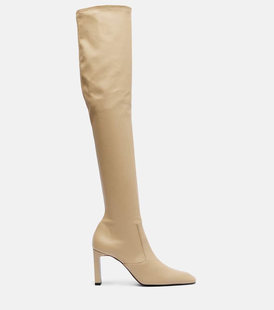 Totême Leather Over-the-knee Boots In Brown