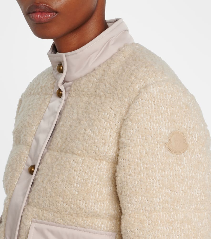 Moncler Button-down Bomber Jacket In Neutral