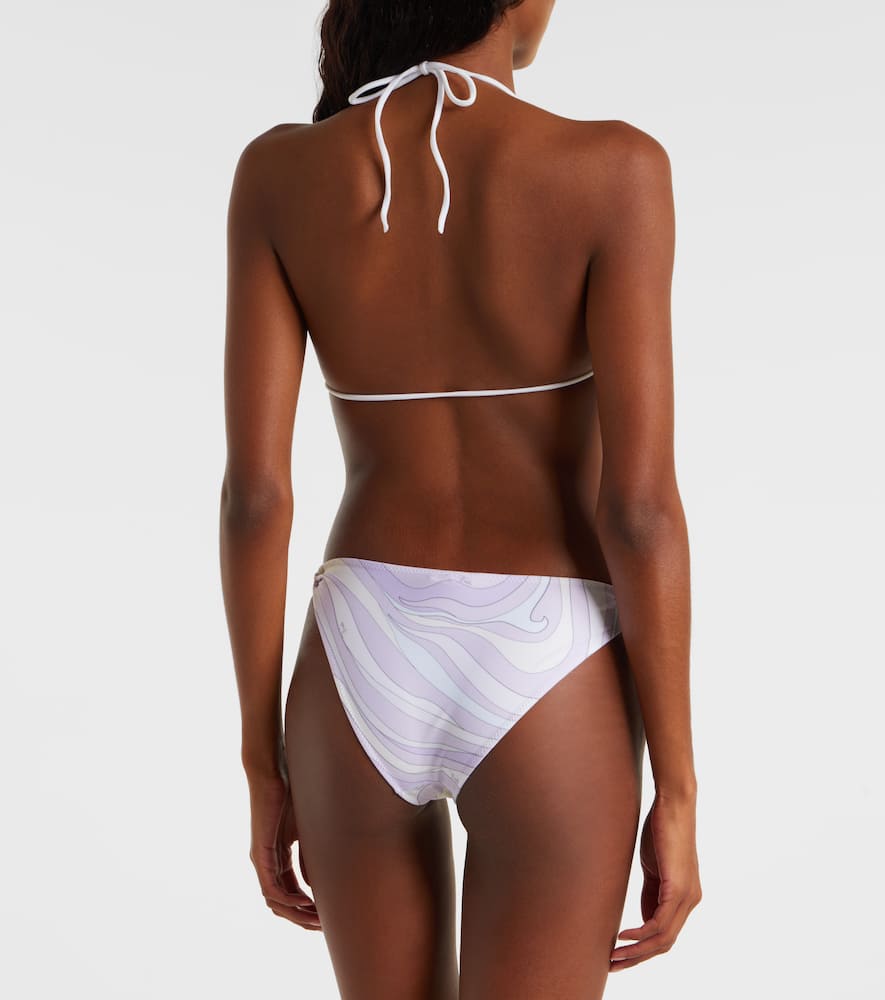 Pucci Marmo Bikini Bottoms In Purple