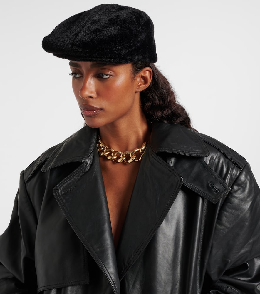 Ruslan Baginskiy Logo Flat Cap In Black