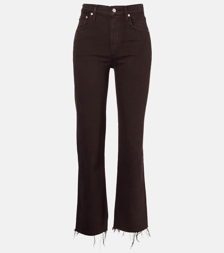 Citizen Of Humanity Palma High-rise Straight Jeans In Brown