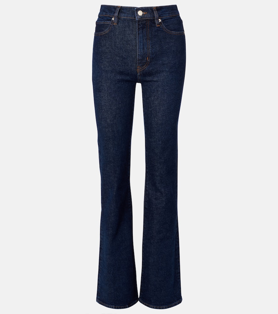 Frame Arrow High-rise Bootcut Jeans In Blue