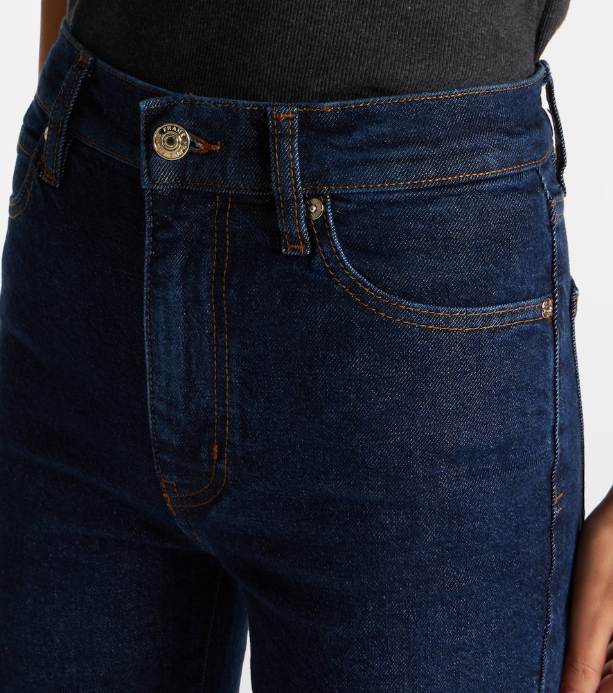 Frame Arrow High-rise Bootcut Jeans In Blue