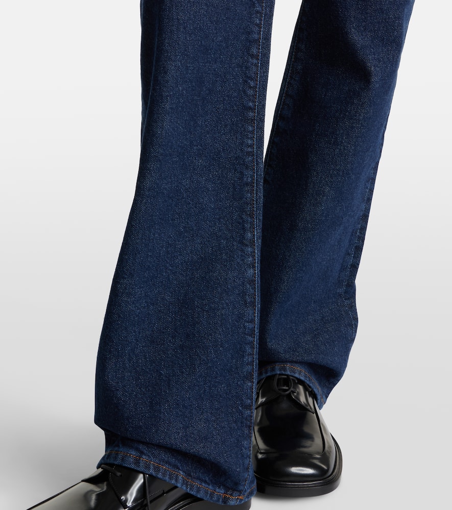 Frame Arrow High-rise Bootcut Jeans In Blue
