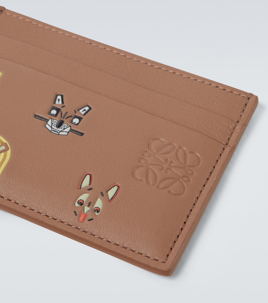  Loewe Loewe X Louis Wain Printed Leather Cardholder 