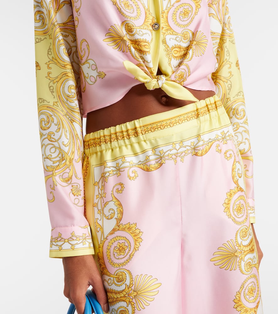 BAROCCO真丝斜纹布衬衫