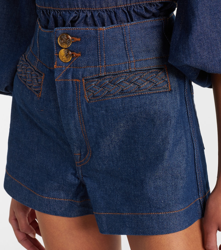  Zimmermann Zimmermann High-rise Jeansshorts Awaken 
