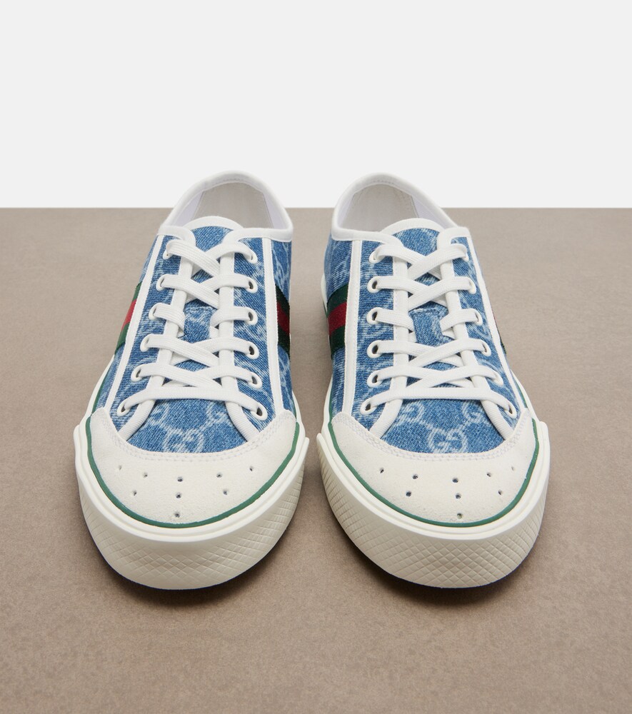  Gucci Gucci Gucci Tennis 1977 Gg Denim Sneakers 