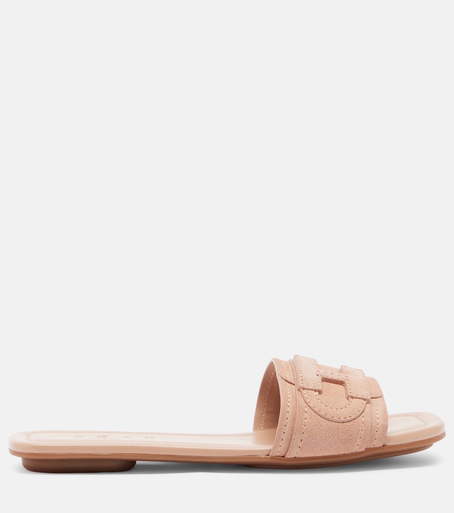  Hogan Hogan Pantoletten H685 Aus Veloursleder 