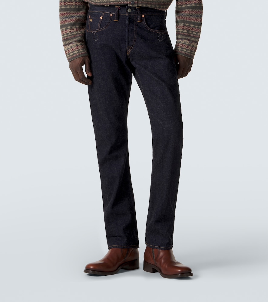  Rrl Rrl Bestickte Slim Jeans 
