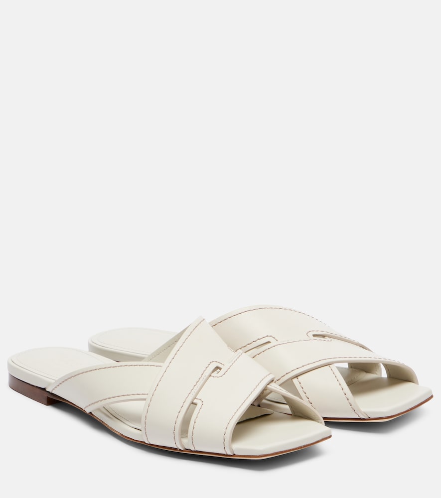 Tod's Women's White Leather Sandals UK Size 2.5 - Mytheresa