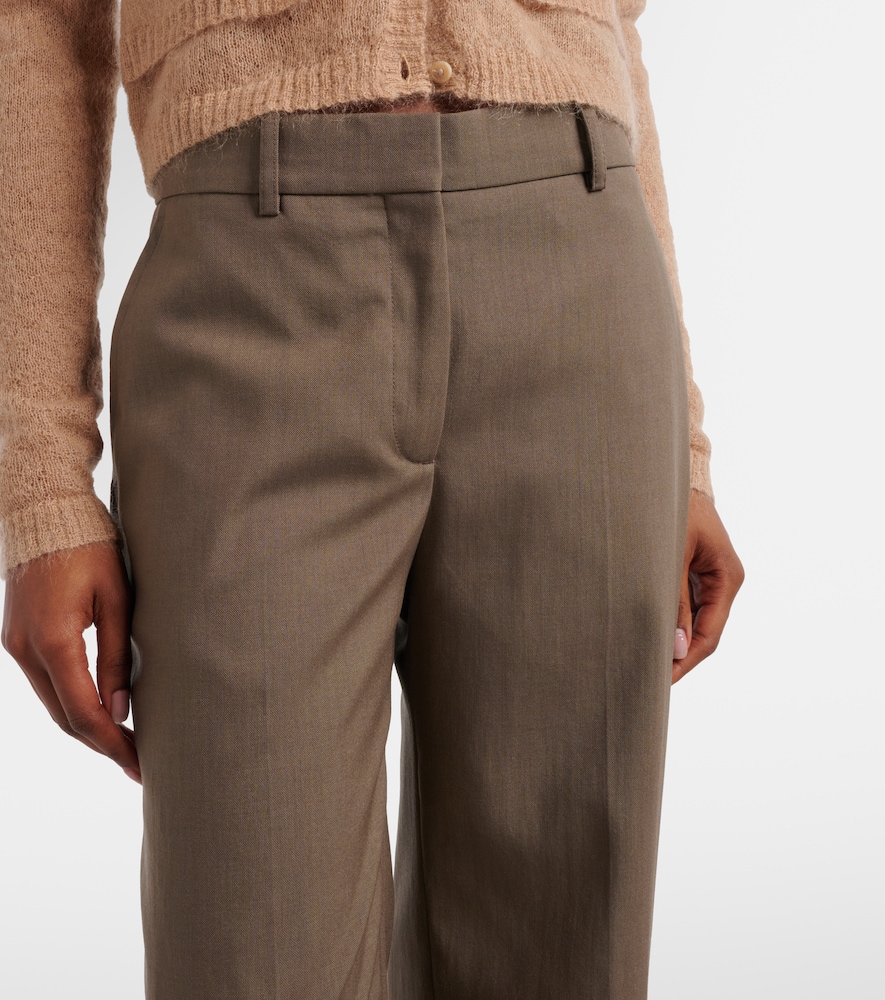  Acne Studios Acne Studios Pekko Wool-blend Wide-leg Pants 