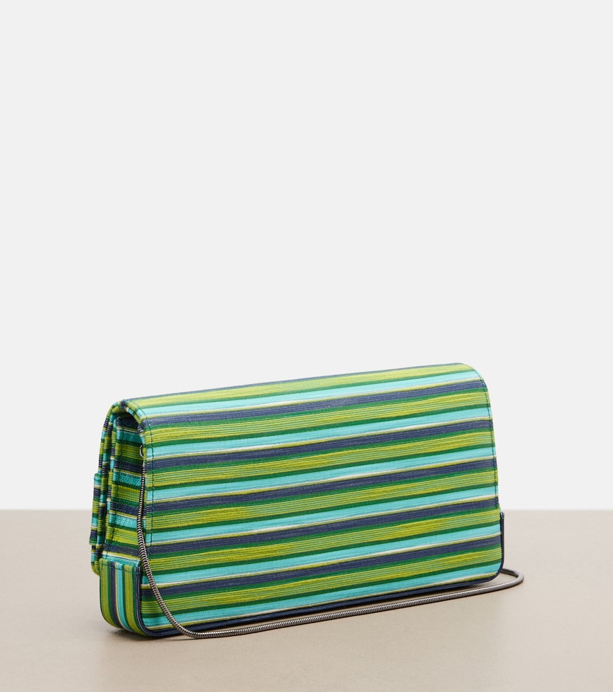  Manolo Blahnik Manolo Blahnik Maygot Small Striped Clutch 