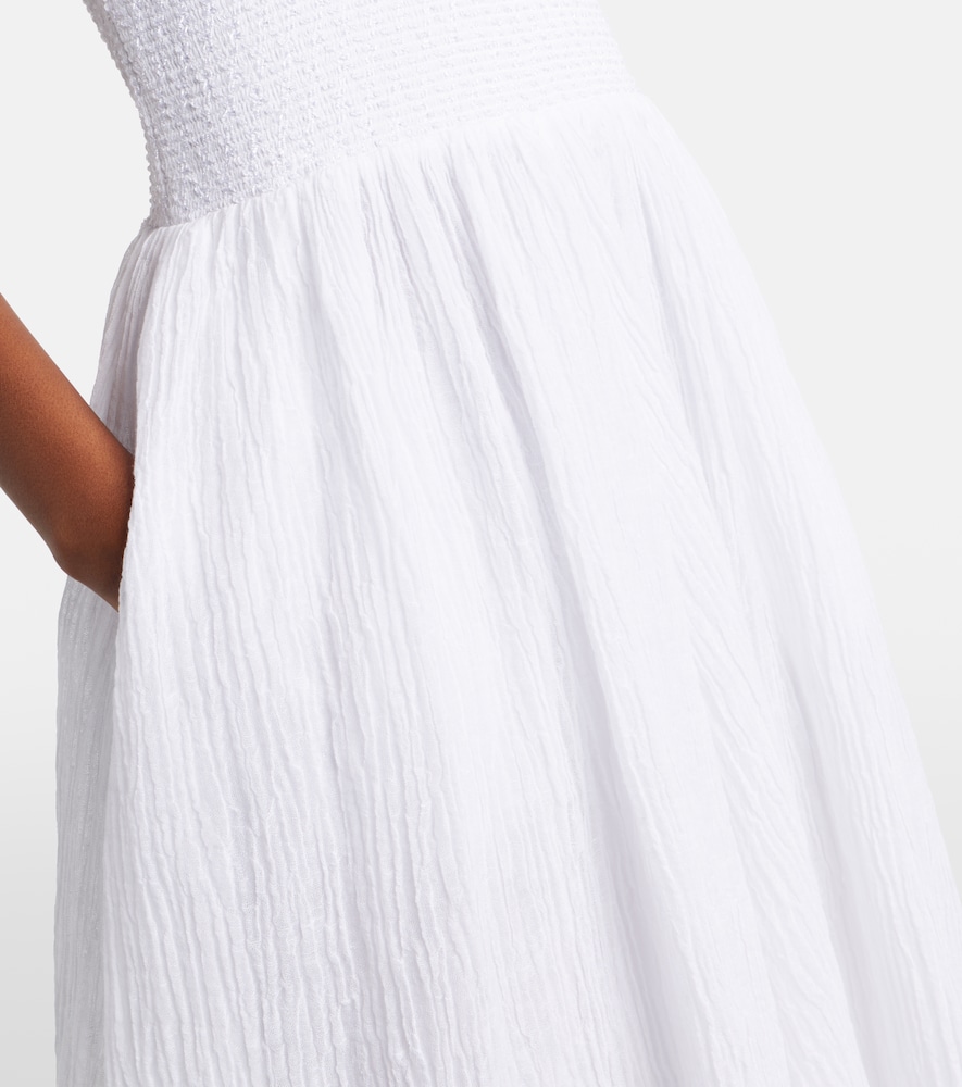  Tory Burch Tory Burch Midikleid Aus Leinen Und Baumwolle 