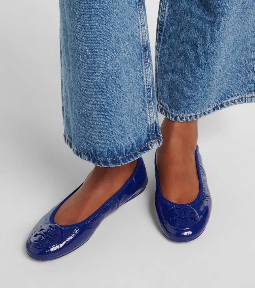 Tory Burch Reva Travel leather ballet flats