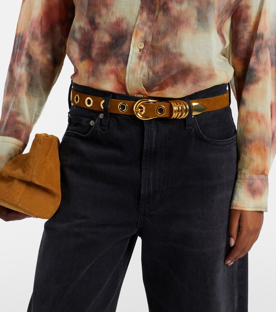 Déhanche Hollyhock suede belt