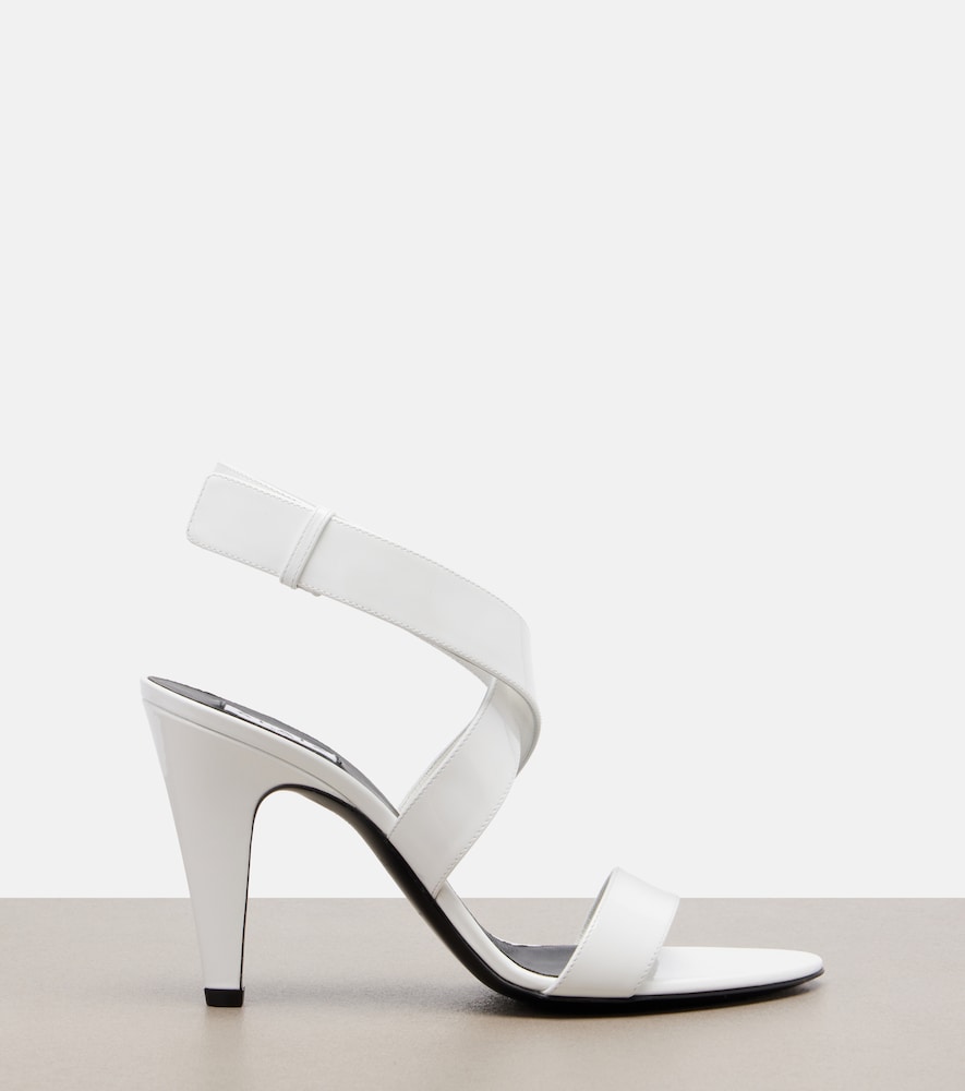  Alaia Alaia Patent Leather Slingback Sandals 