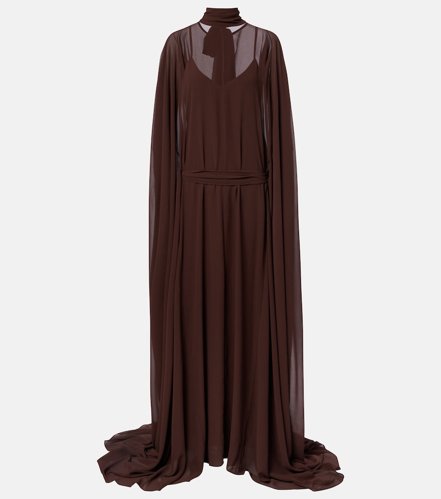 Abito lungo Nila in chiffon