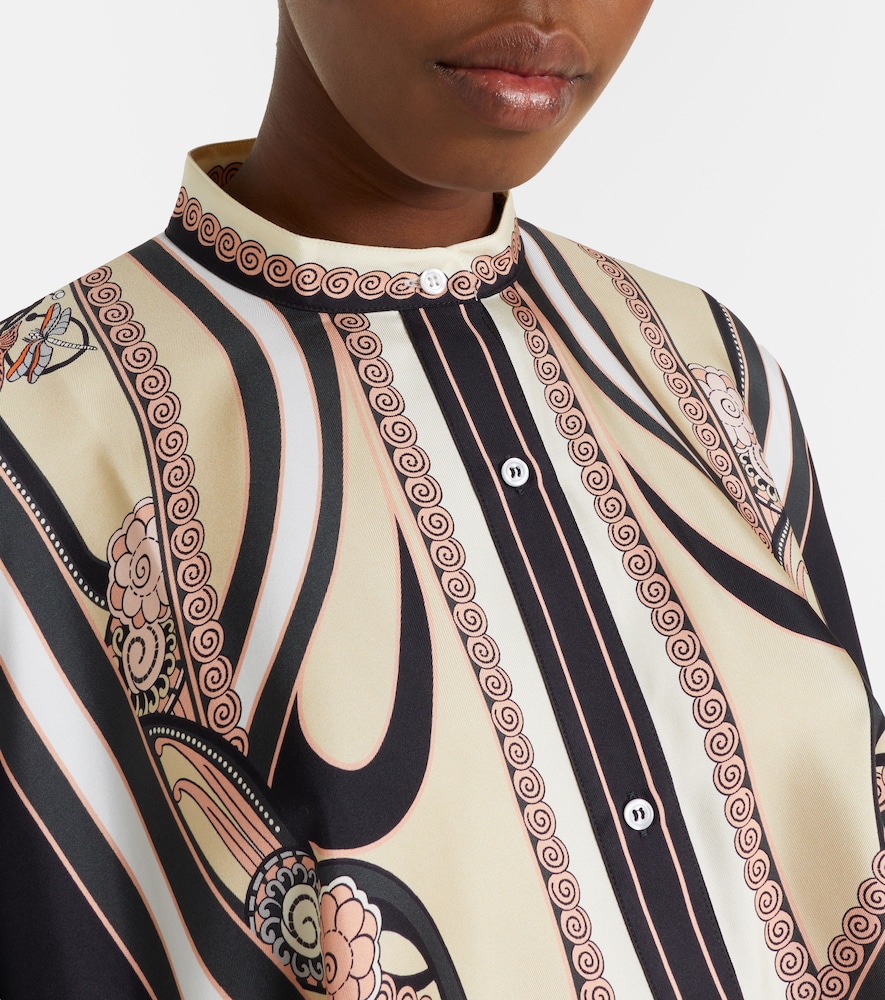 Foulard Printed Silk Twill Shirt