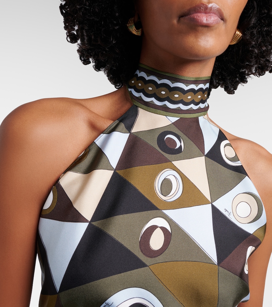  Pucci Pucci Top Occhi De Sarga De Seda 