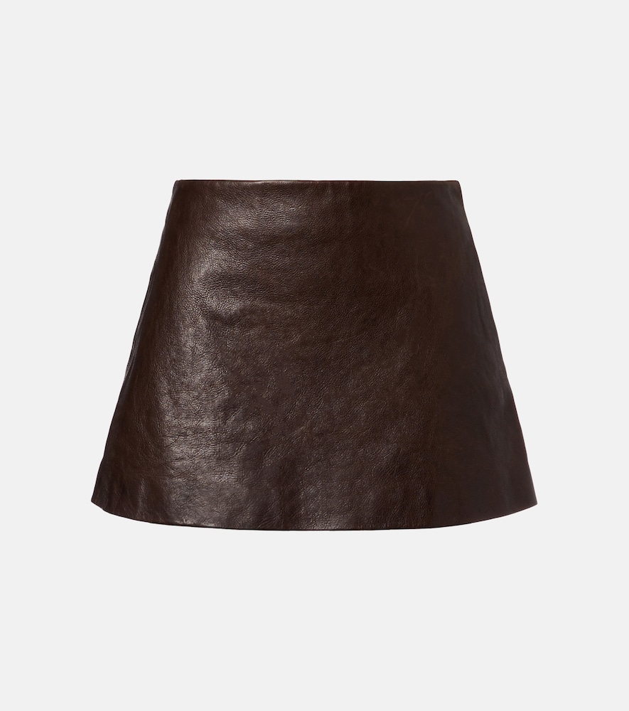 Balenciaga Leather miniskirt