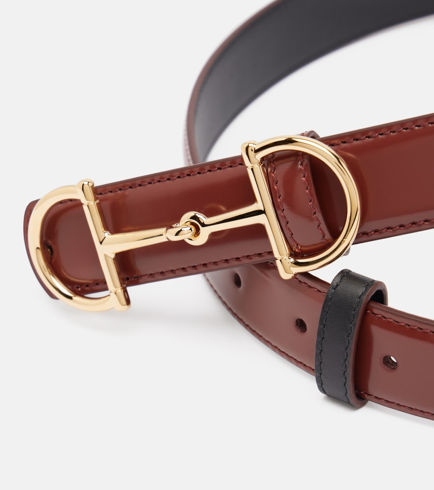  Gucci Gucci Horsebit Reversible Leather Belt 