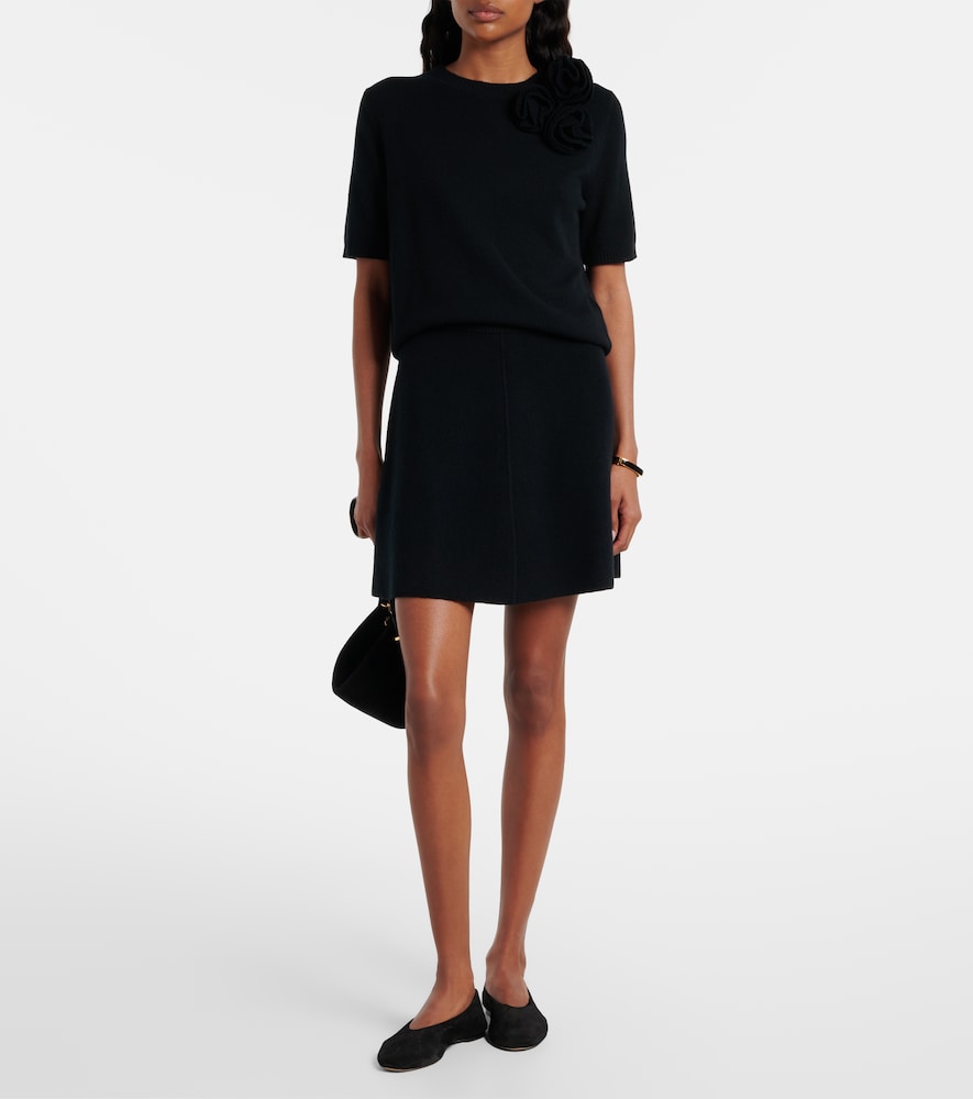  Jardin Des Orangers Jardin Des Orangers Wool And Cashmere Miniskirt 
