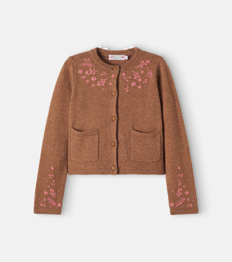 Cardigan Madelia in misto lana con ricamo