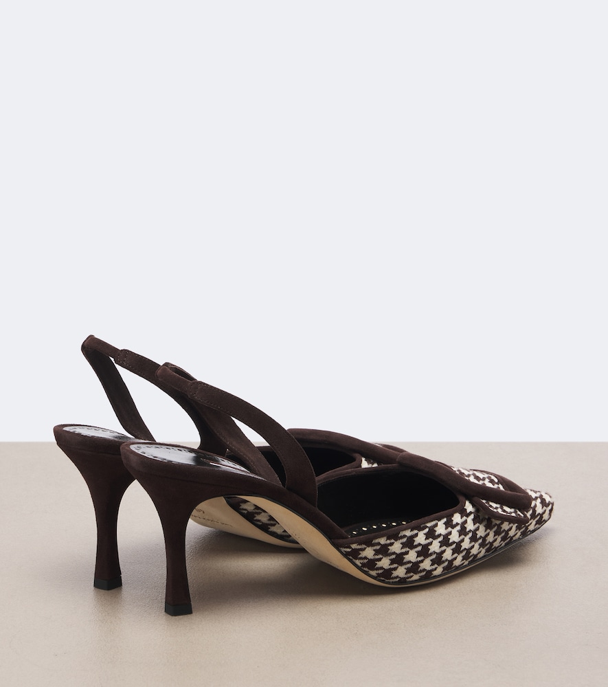 Mayslibi Houndstooth Slingback