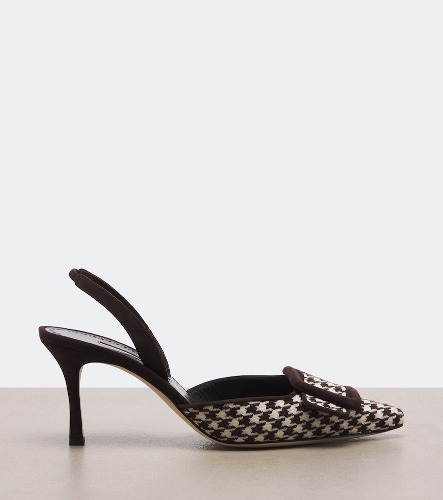 Mayslibi Houndstooth Slingback