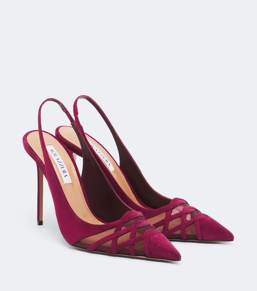 Slingback-Pumps Perfect Match aus Veloursleder