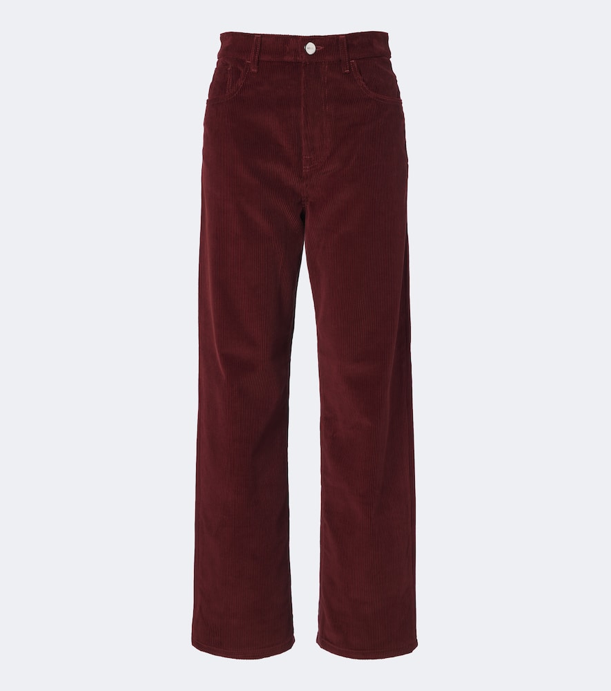 Róhe Wide Trousers - Female - Wide Trousers - Red - S - Trousers - Image 3