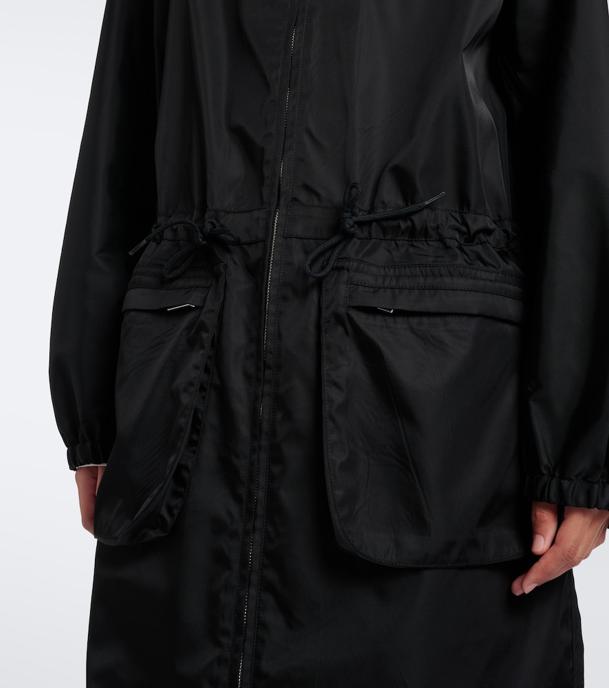 Prada Re-nylon Parka In Black