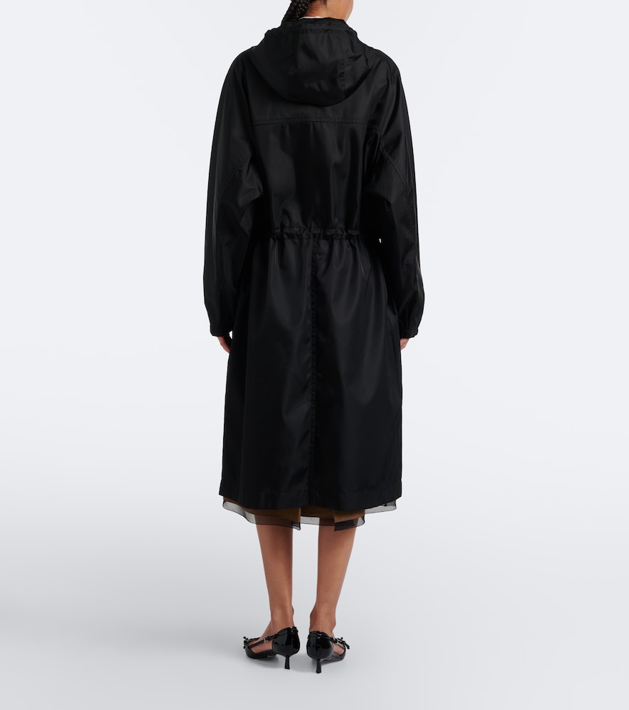 Prada Re-nylon Parka In Black