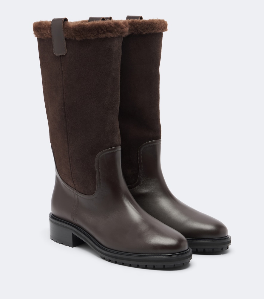 Theo Leather And Knee-High Boots