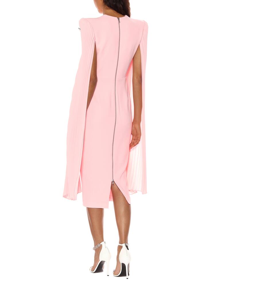 ALEX PERRY NINA CRÊPE SATIN SHEATH DRESS