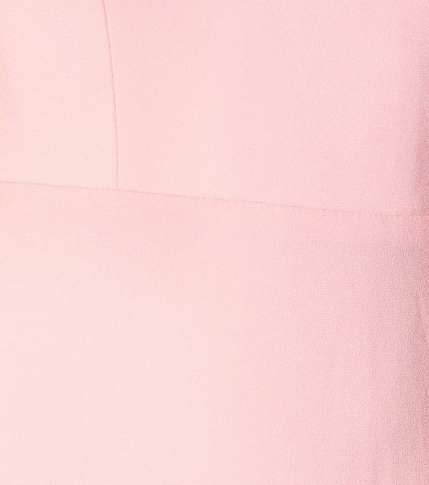 ALEX PERRY NINA CRÊPE SATIN SHEATH DRESS