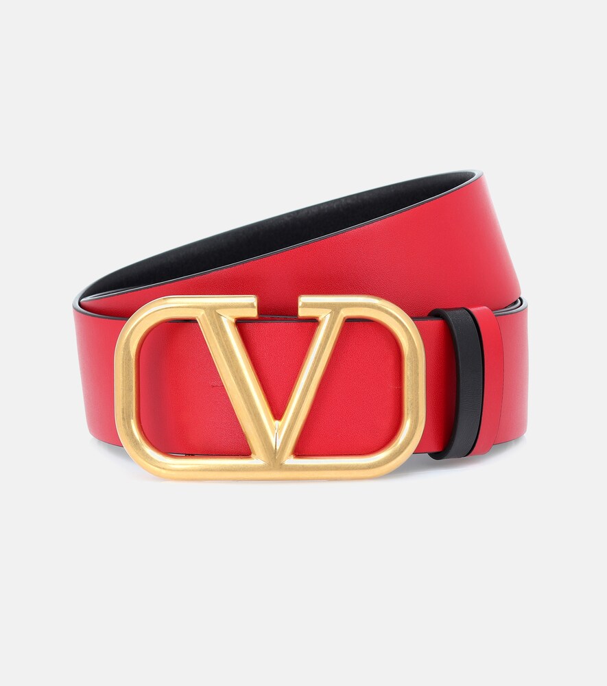  Valentino Garavani Valentino Garavani Wendbarer Gürtel Vlogo Signature Aus Leder 
