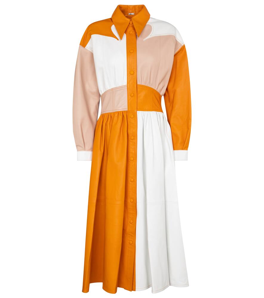 Leather shirt dress by Dodo Bar Or