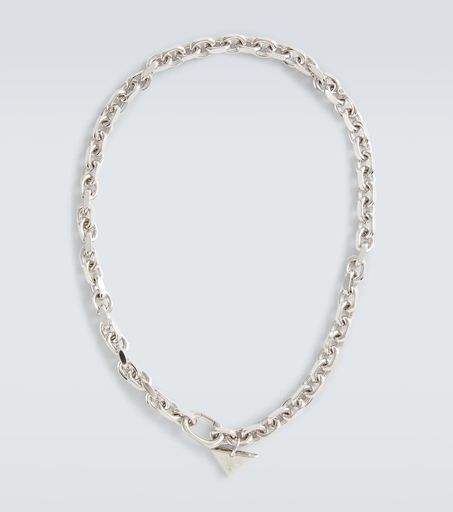Prada Sterling silver chain link necklace
