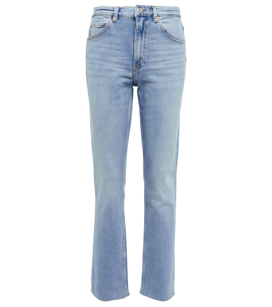 Re/Done High-rise straight jeans