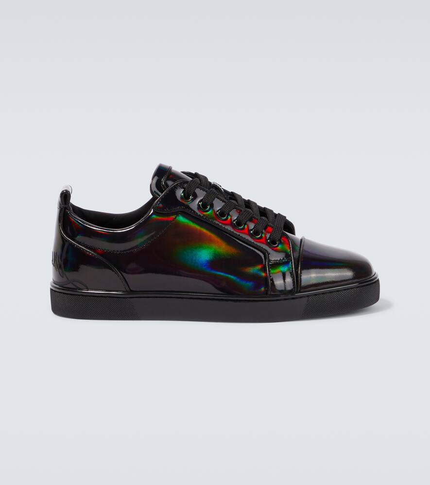 Christian Louboutin Men's Lou Spikes 2 Patent Leather High-Top