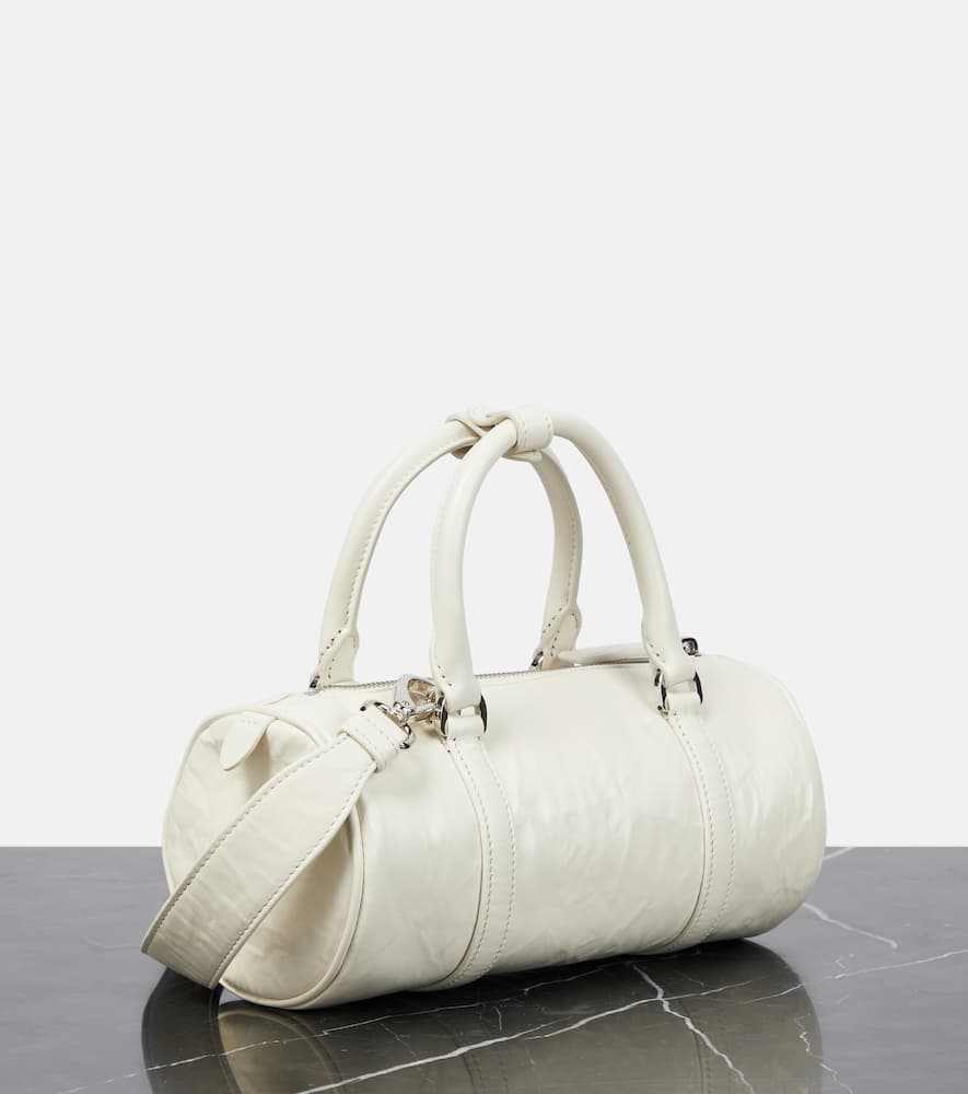 Prada Mini Nappa Antique Tote Bag In White