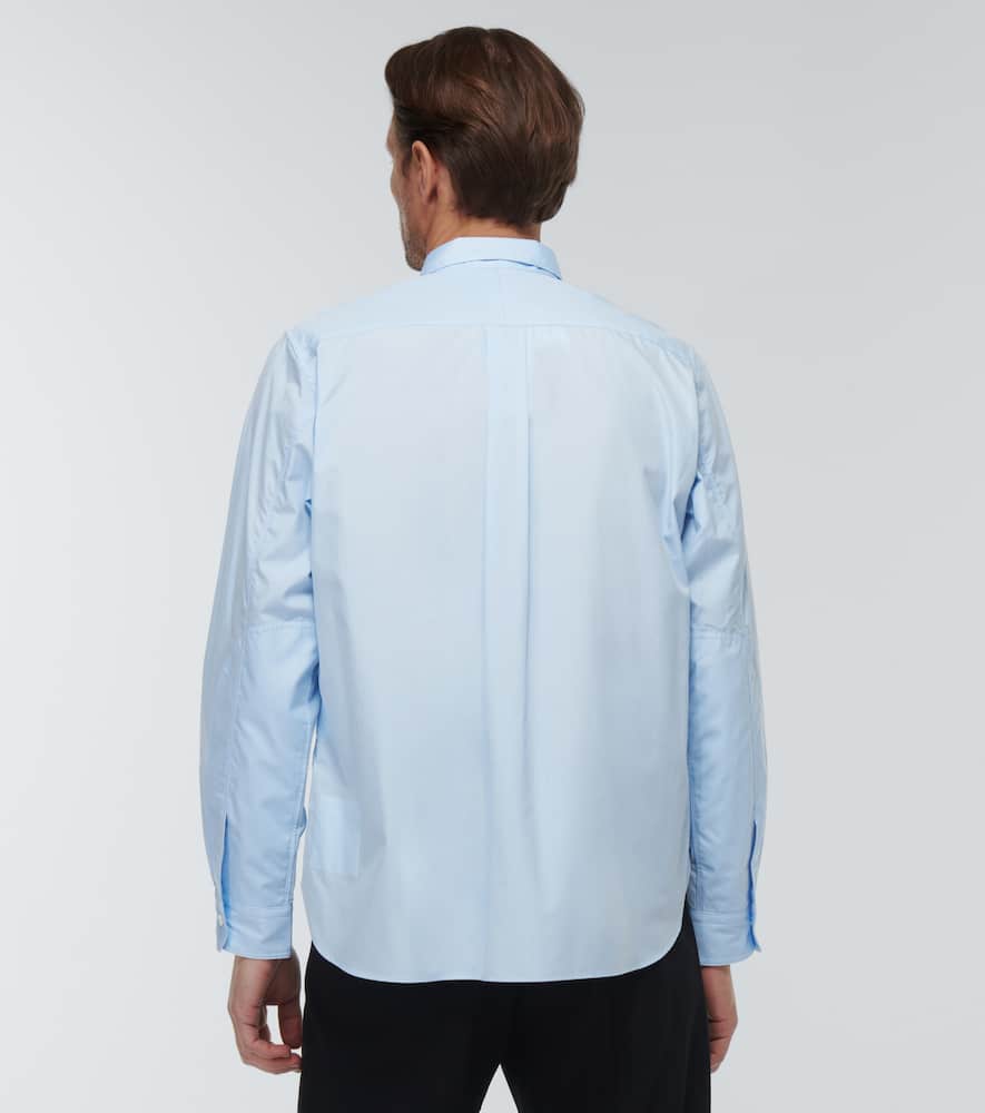 Junya Watanabe Checked Cotton Poplin Shirt In Sax X Blu/rd/y