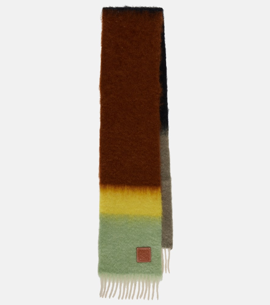 Loewe Striped mohair and wool scarf
