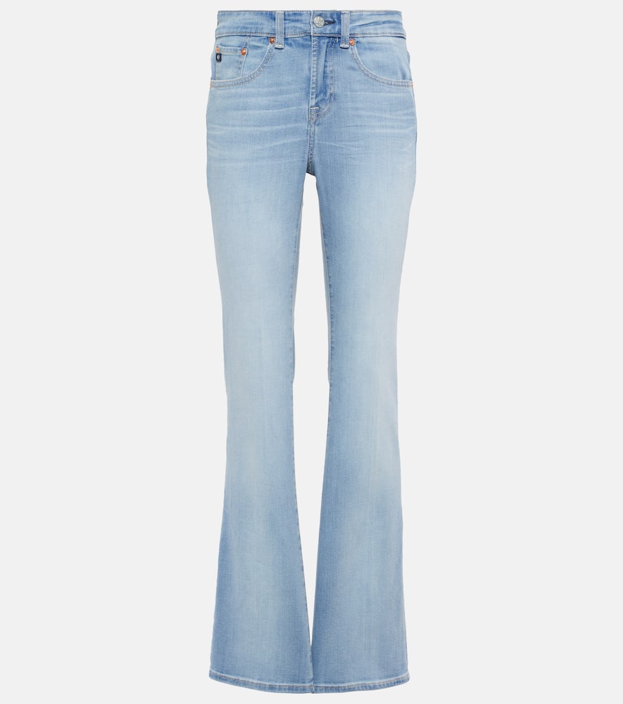 Embroidered flared jeans