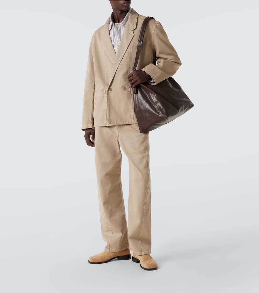 Lemaire Beige Soft Workwear Boots In Beige