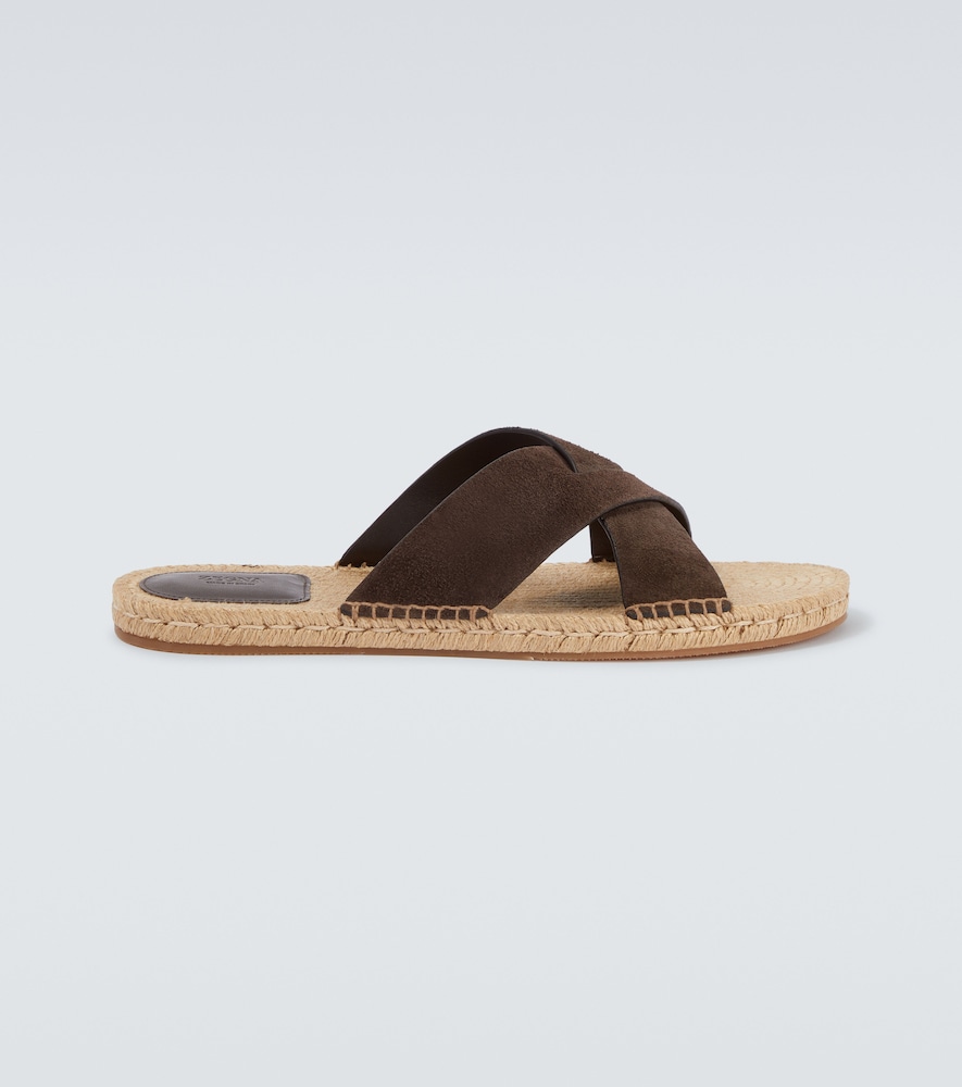 Suede Espadrille Sandals