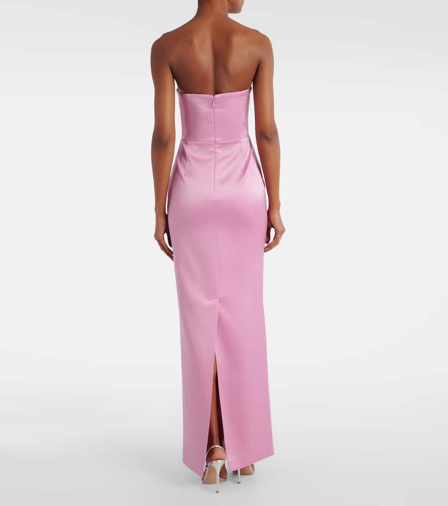 The New Arrivals Ilkyaz Ozel Noa Crêpe Gown In Pink