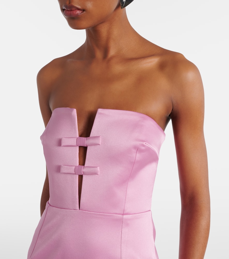 The New Arrivals Ilkyaz Ozel Noa Crêpe Gown In Pink